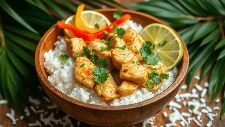 Coconut Chicken Rice Bowl recipe